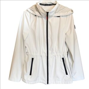 NAUTICA LIGHTWEIGHT WATER-RESISTANT WINDBREAKER JACKET WHITE LARGE LIKE NEW